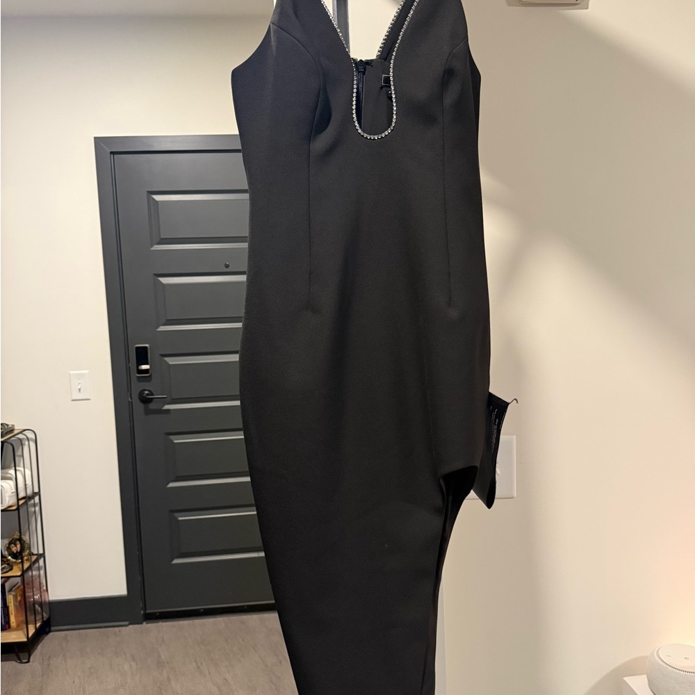 BCBGMaxAzria Black Asymmetrical Dress